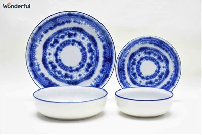 Blue Plates Unique Modern Dinnerware Sets