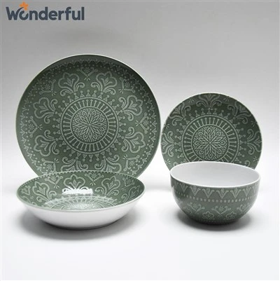 Green Plate Bowl mete